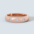 Round Lab-Grown Diamond Flush Eternity Ring in Rose Gold Front View